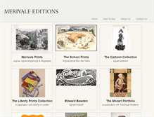 Tablet Screenshot of merivaleeditions.com